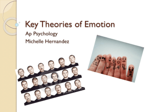 Key Theory of Emotion