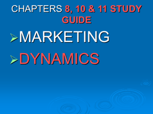 CHAPTERS 8, 10 & 11 STUDY GUIDE