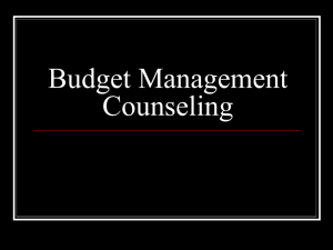 Budget Management Counseling