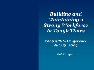 Building and Maintaining a Strong Workforce in Tough