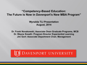 Competency Based Education Presentation TLI 2014 FINAL