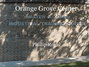 ITC Presentation - Orange Grove Center