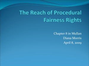 Procedural Fairness