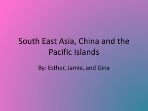South East Asia, China and the Pacific Islands