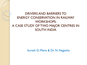 drivers and barriers to energy conservation in railway