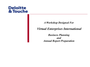 Business Planning Workshop - Virtual Enterprises International