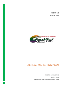 Tactical Marketing Plan - NSBHS-AESM