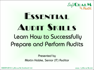 Essential Audit Skills