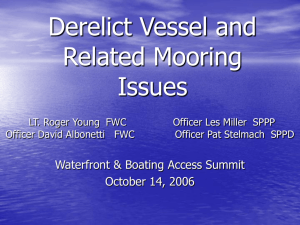 Regulation of Vessel Anchoring and Mooring