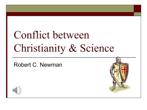 Conflict between Christianity & Science