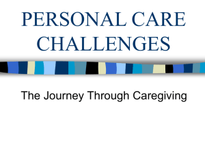 PERSONAL CARE CHALLENGES