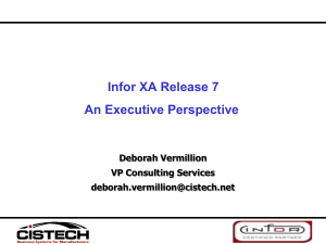 Session 1 - XA R7 -An Executive Perspective