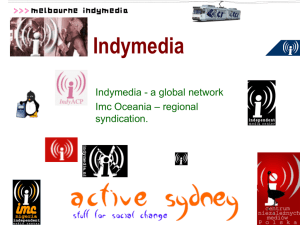 Indymedia Introduction - Independent Media Center