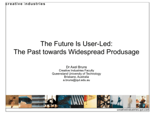 Towards Produsage: Futures for User