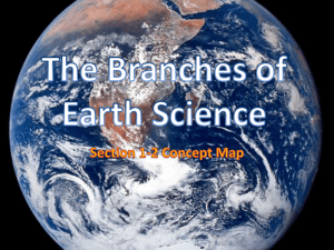 The Branches of Earth Science
