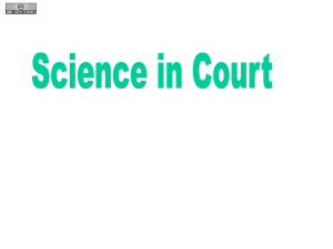 SM: Science in Court
