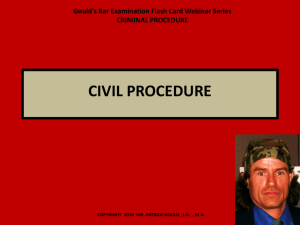 civil procedure - law academic support
