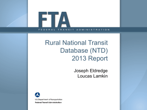 National Transit Database Workshop-FriAug9