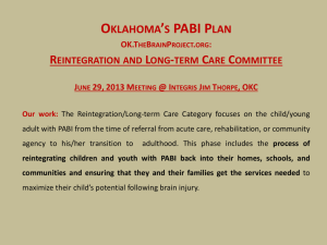 Oklahoma State PABI Plan Meeting
