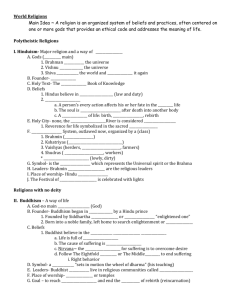 World Religions-outline notes - amanda-armstrong
