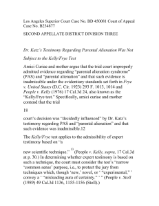 Los Angeles Superior Court, Dr. Katz's Testimony Regarding