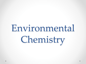Environmental Chemistry - Ms. Nielsen's Courses Site