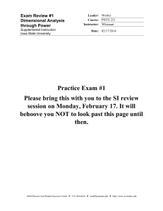 Exam Review 1 - Vectors through Power - 02/17