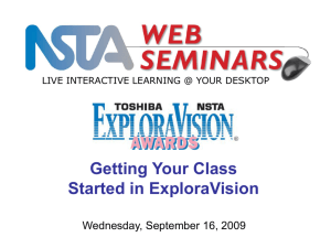 What is ExploraVision? - NSTA Learning Center