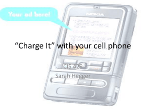 *Charge It* with your cell phone