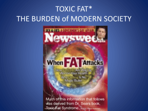 toxic fat the burden on the human conditoin - Meta