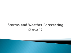 Storms and Weather Forecasting