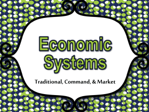 Economic Systems - Effingham County Schools