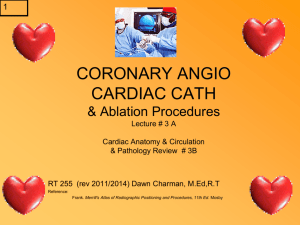 CORONARY ANGIO CARDIAC CATH & Ablation Procedures