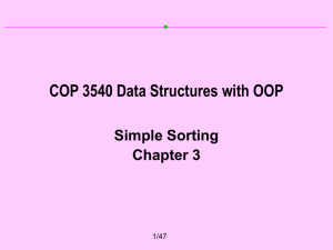 Chapter 3 - Simple Sorting
