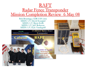 RAFT Radar Fence Transponder