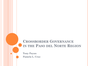 Crossborder Governance in the Paso del Norte Region