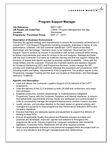 Program Support Manager
