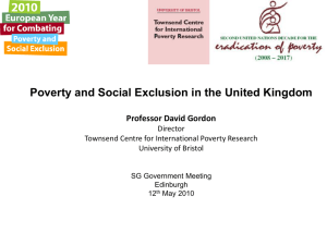 Survey - Poverty and Social Exclusion