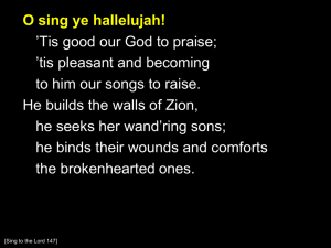 O sing ye hallelujah!