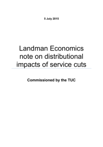 Landman Economics note on distributional impacts of service