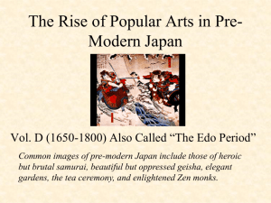 The Rise of Popular Arts in Pre-Modern Japan