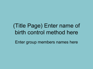 Enter name of birth control method here