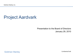 Project Aardvark - Breaking Into Wall Street