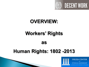 OVERVIEW: Workers' Rights as Human Rights