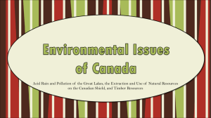 Environment Concerns of Canada