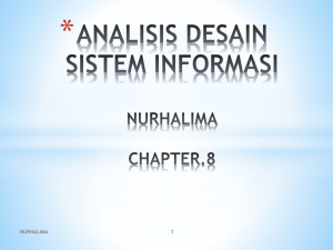 analisis desain sistem informasi nurhalima chapter.8