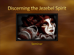Discerning the Jezebel Spirit