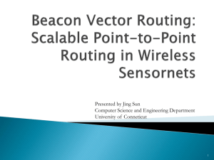 Beacon Vector Routing: Scalable Point-to