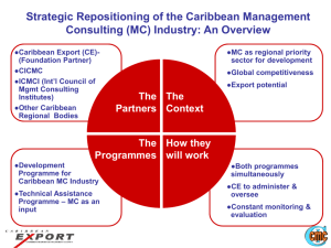 Strategic Repositioning of the Caribbean Management Consulting