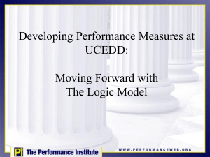 Developing Performance Measures at UCEDD